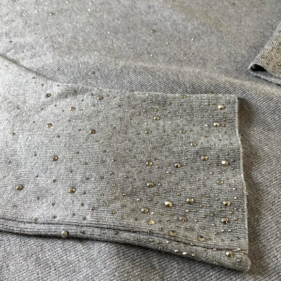 oliver.o Dolman Sleeve Tunic Sweater with Rhinestones Women's Sz 2X Modern Chic - Picture 4 of 8